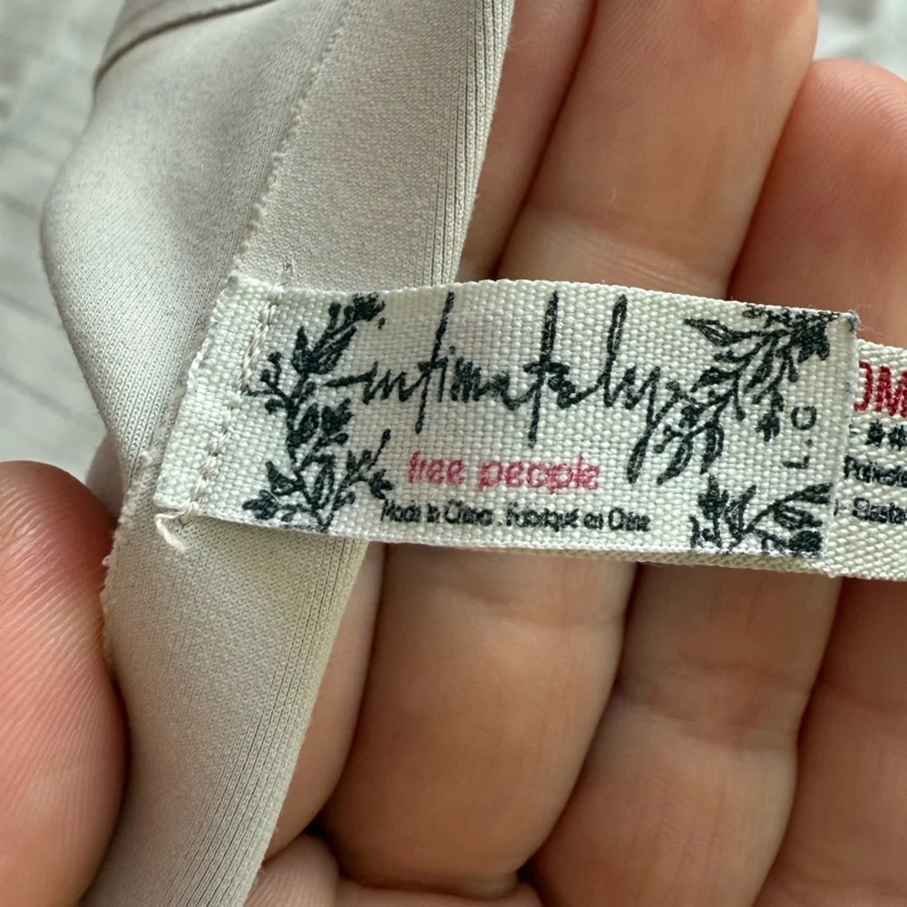 Free People Longline Bralette in Sage Large